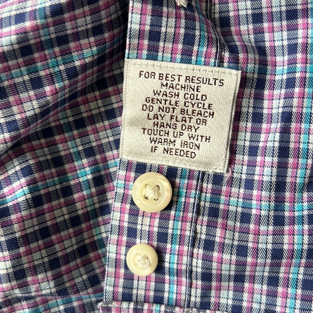 Peter Millar Long Sleeve Button-Down Button Colla… - image 4